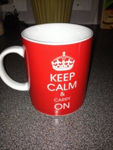 KEEP CALM & CARRY ON MUG
