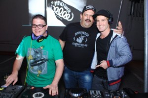 DJ Soosh, Garron Gsell from Movember South Africa and DJ Dean Fuel copy